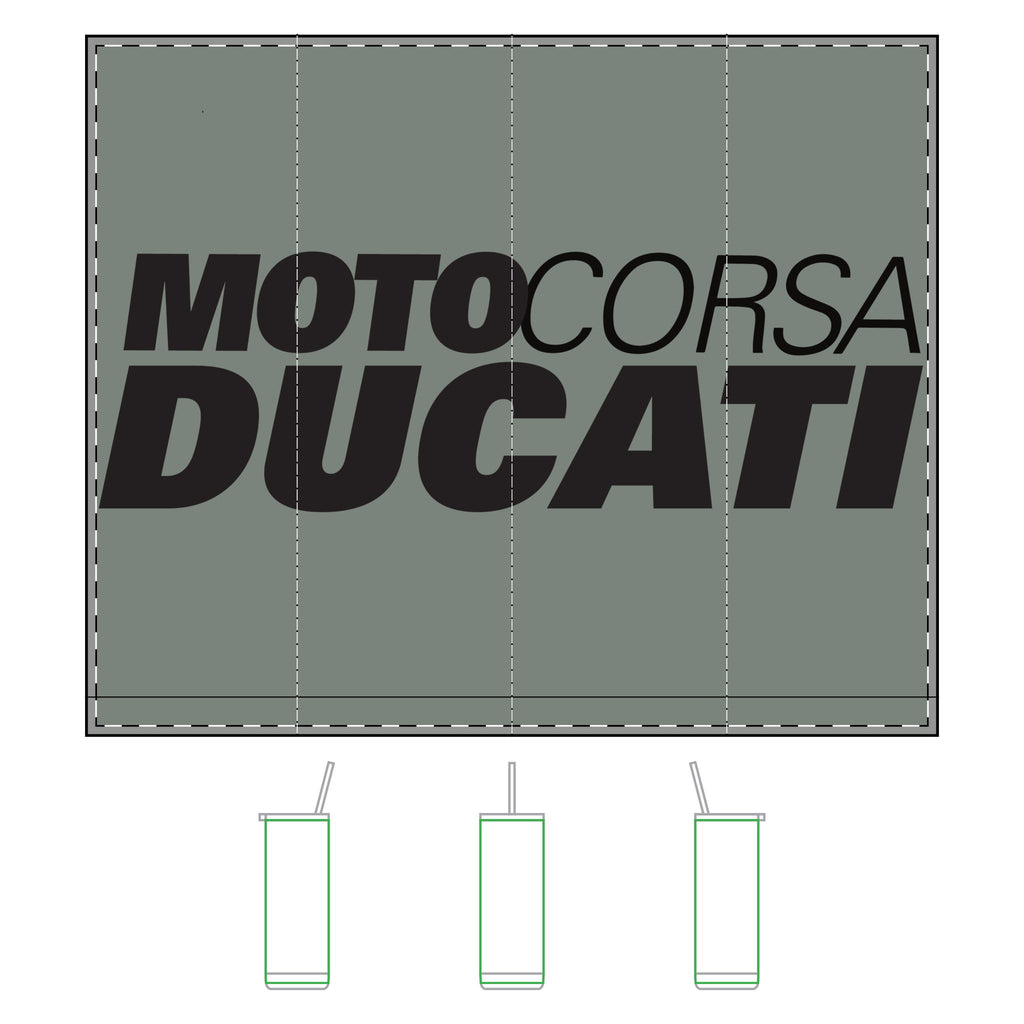 Ducati Moto Corsa 20oz Tumbler – Racing Logo Stainless Travel Cup