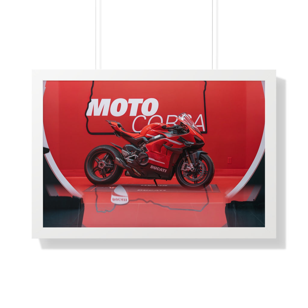 Ducati Superleggera V4 Framed Horizontal Poster