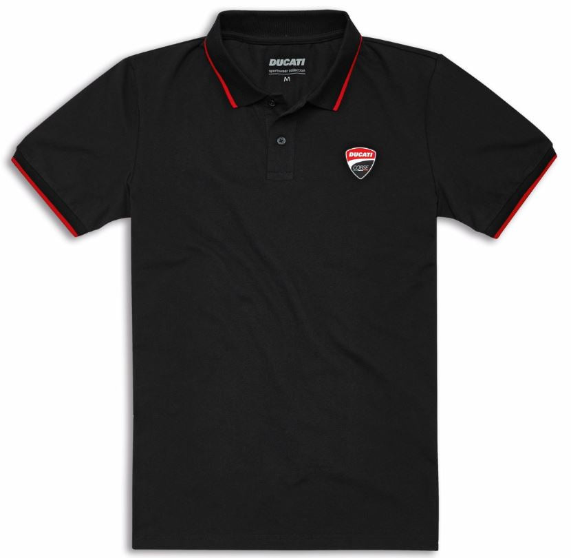 DC LOGO BLACK POLO