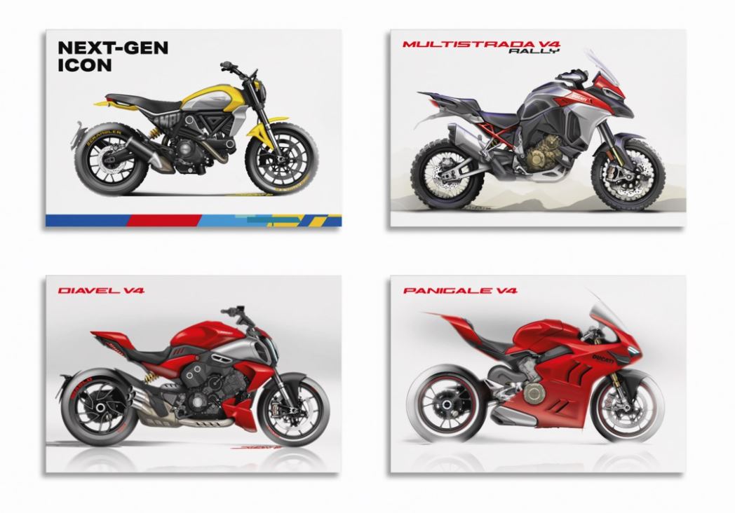 SET OF DUCATI SKETCHES