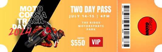 MotoCorsa Two Day Track Day : JULY 14-15 : The Ridge Motorsports Park