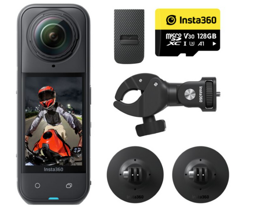 Insta360 X5 Motorcycle Multi View Camera Bundle