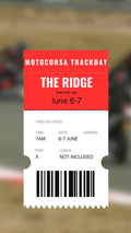The Ridge Trackday - June 6-7 - MotoCorsa