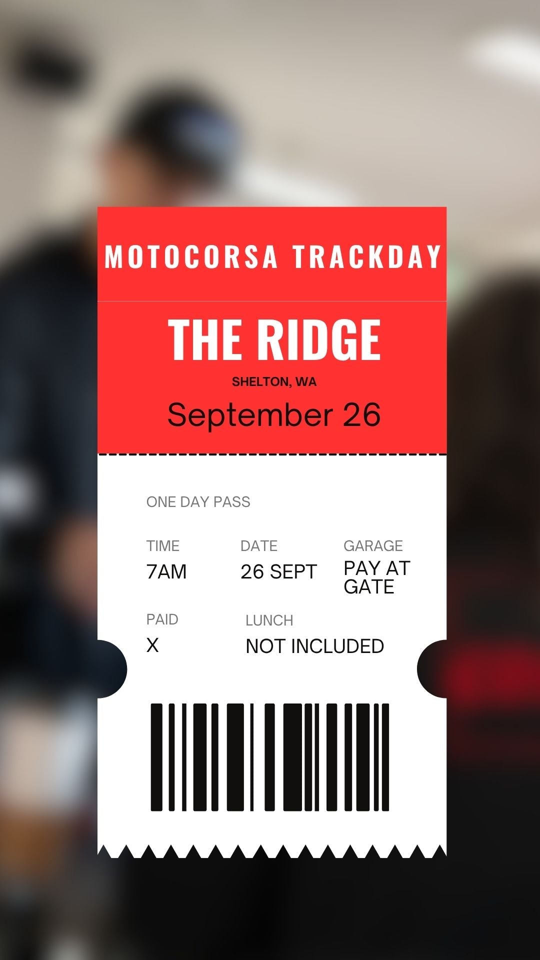 The Ridge Trackday - September 26 - MotoCorsa