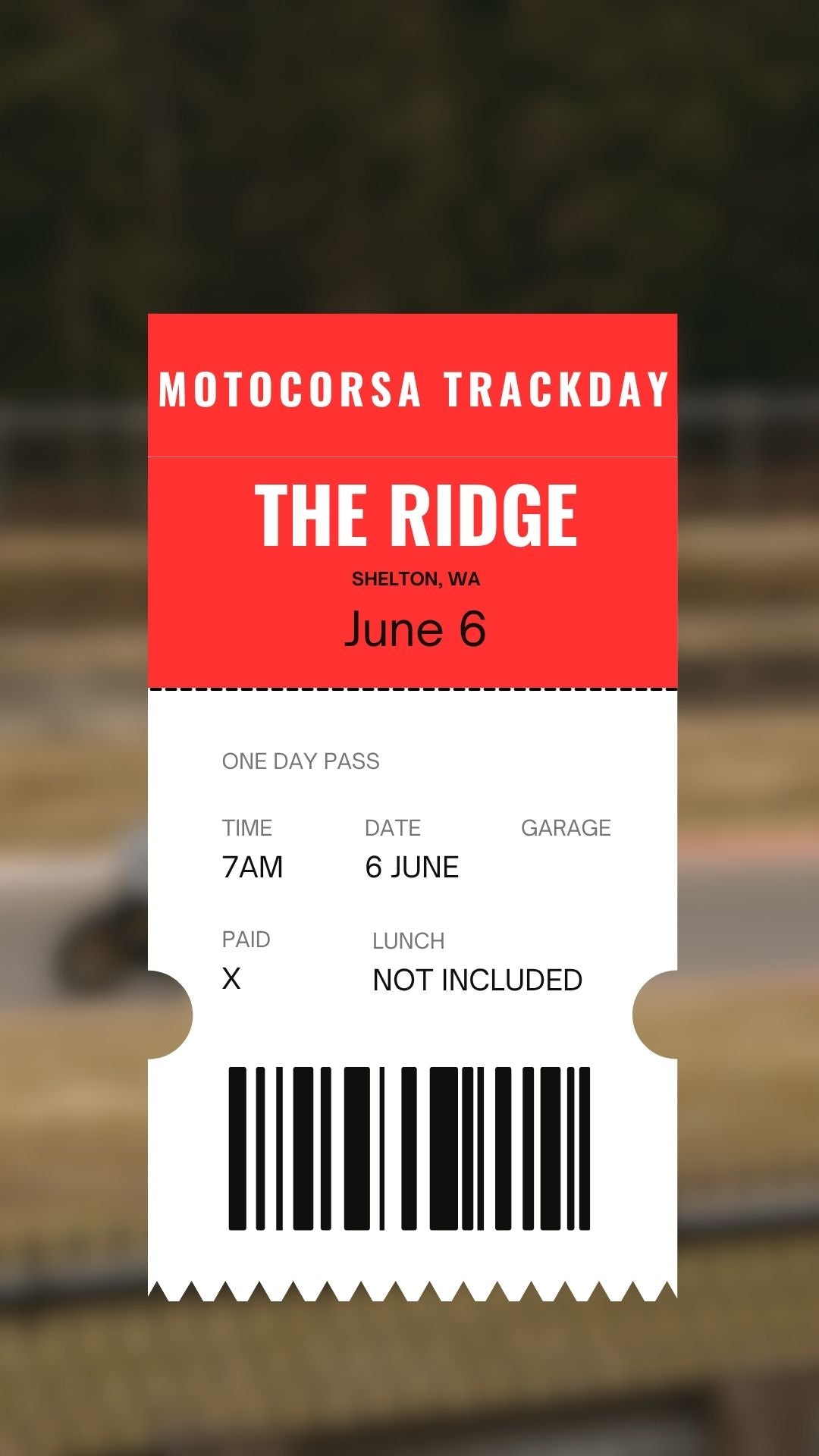 The Ridge Trackday - June 6 - MotoCorsa