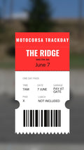 The Ridge Trackday - June 7 - MotoCorsa