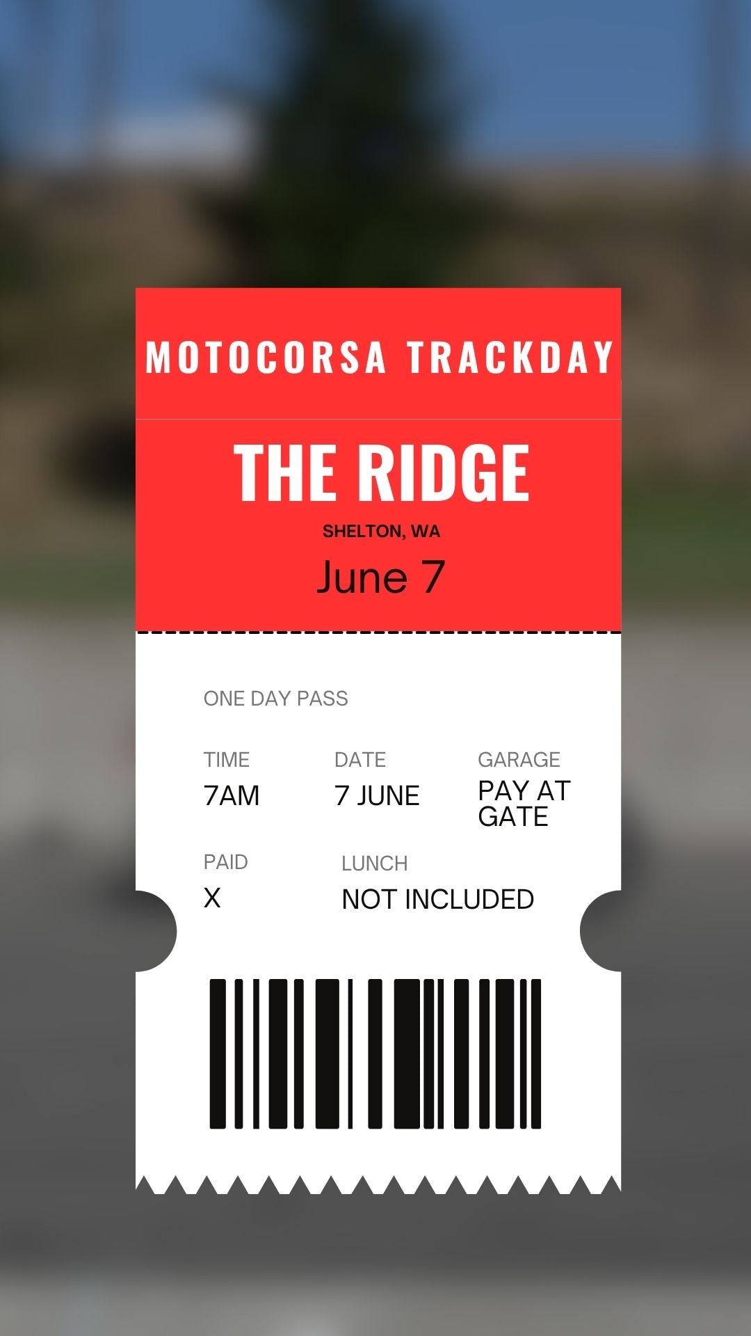 The Ridge Trackday - June 7 - MotoCorsa