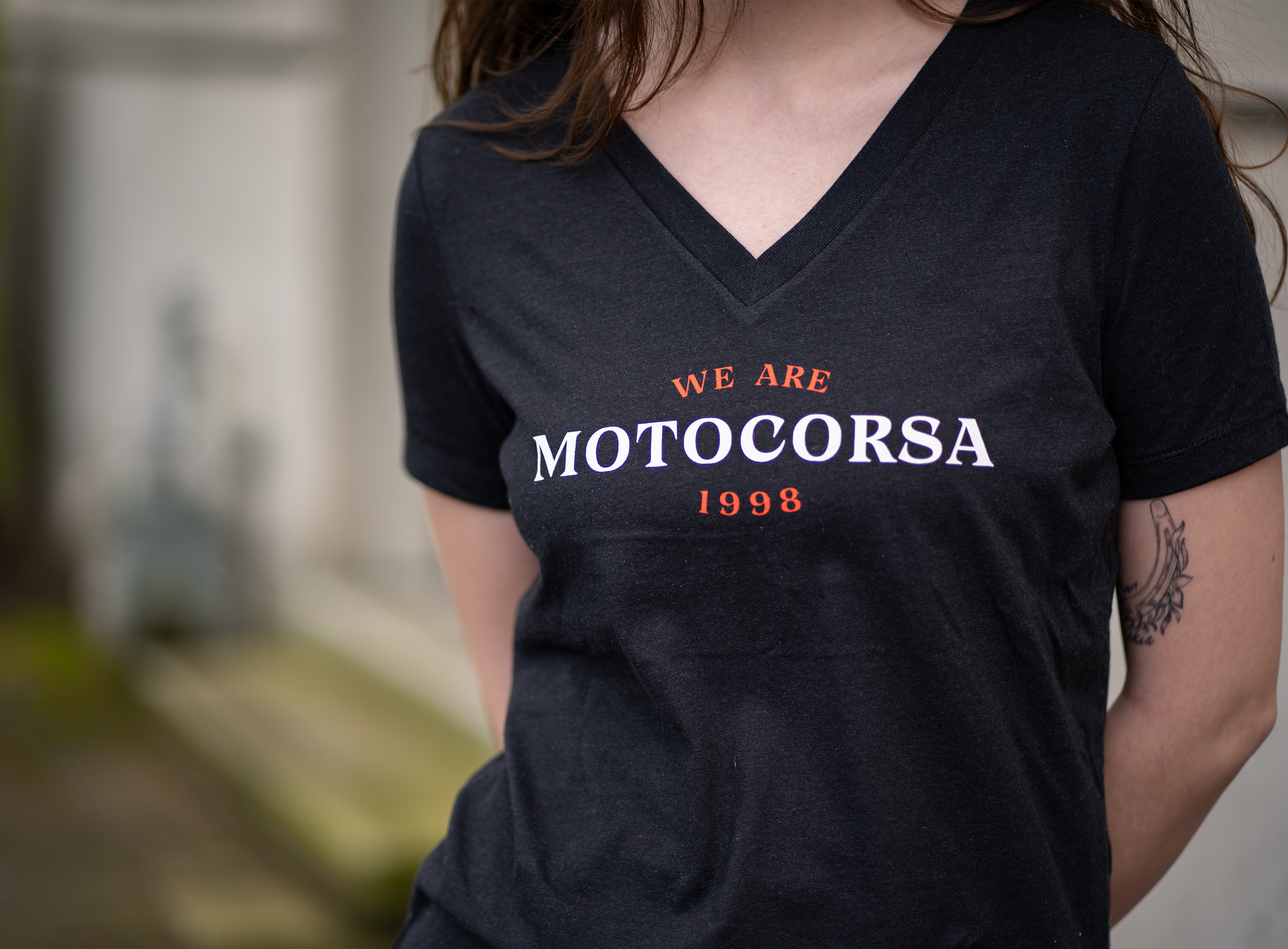WE ARE MOTOCORSA V-NECK