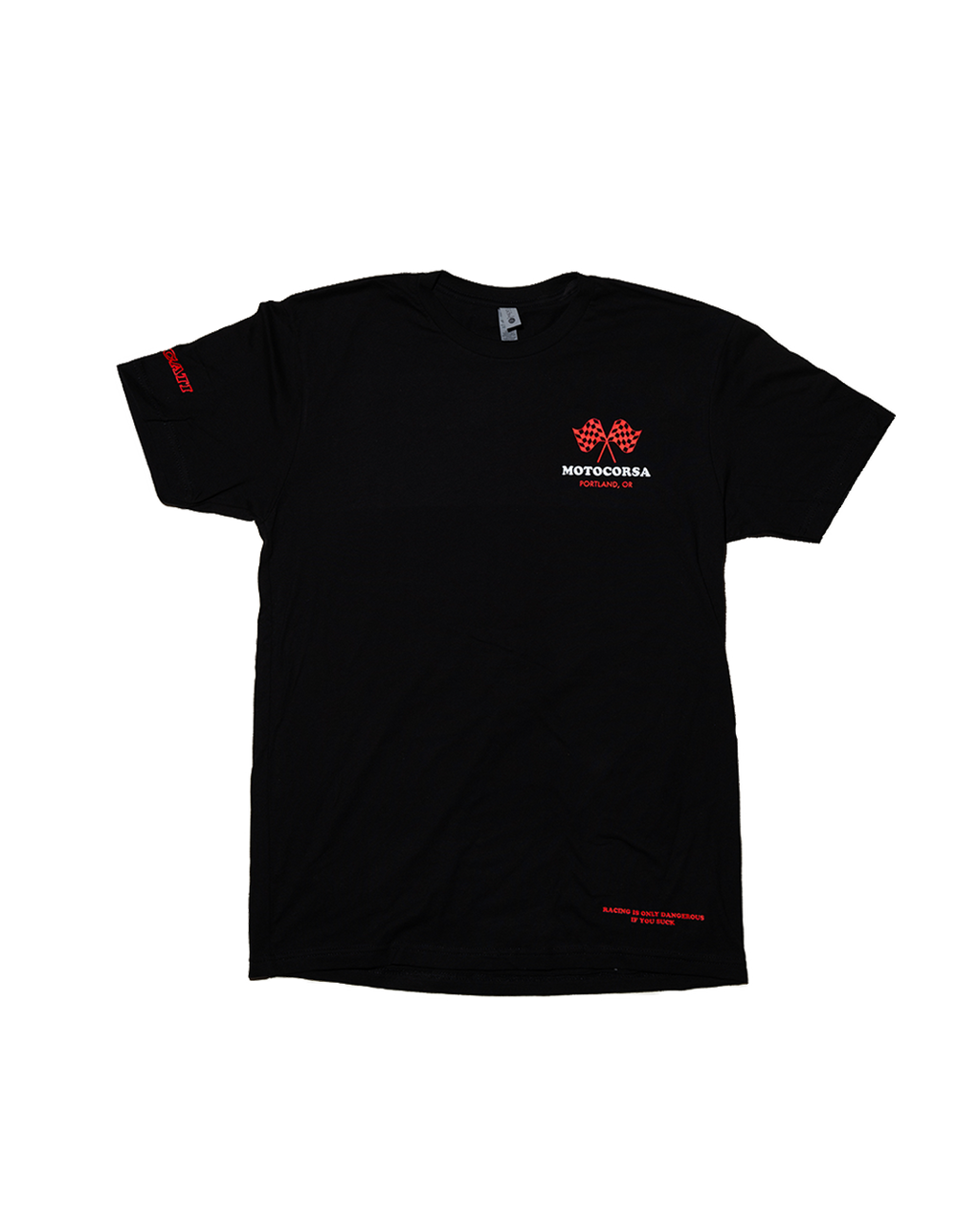 Motocorsa Checkered Tee - Black