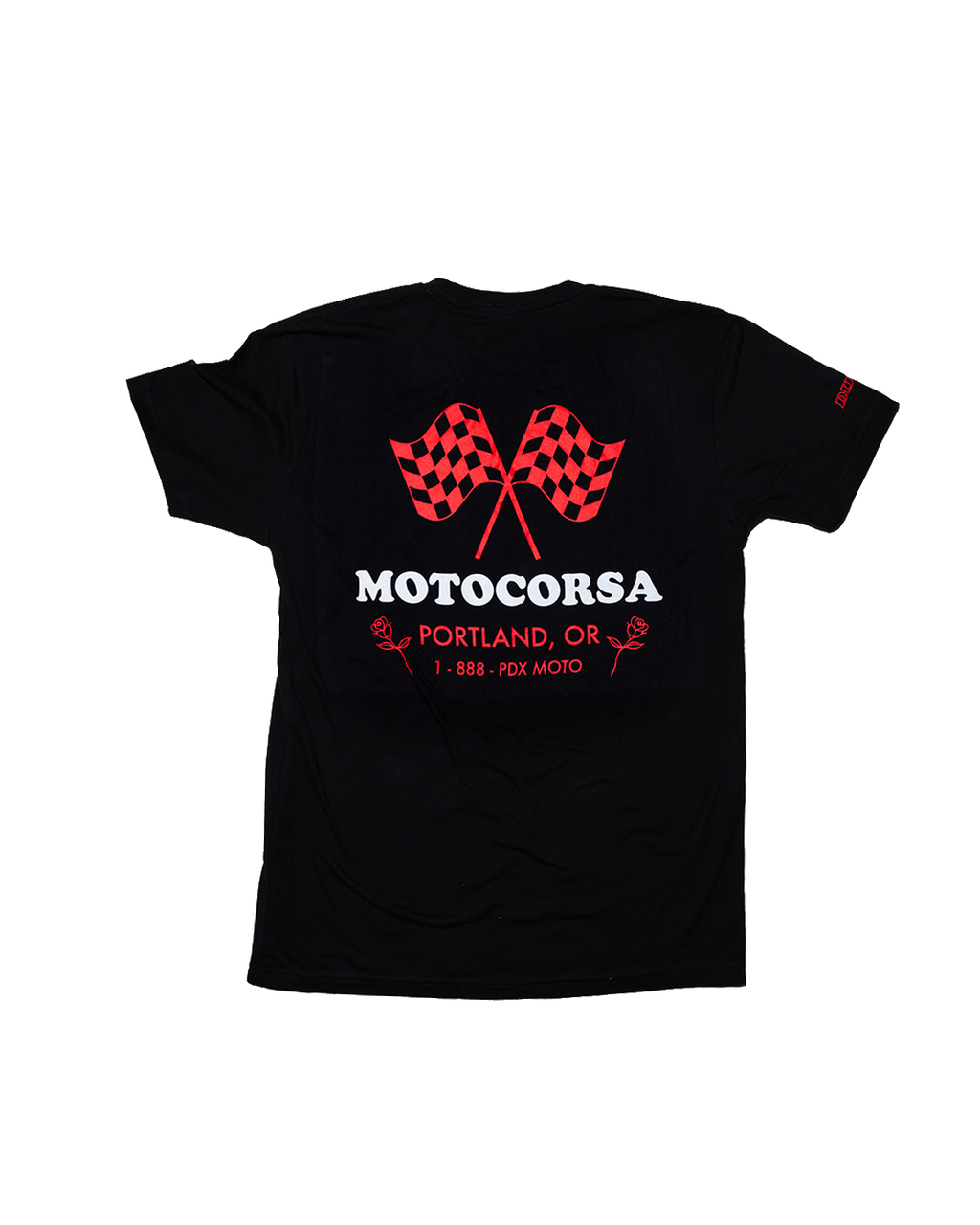 Motocorsa Checkered Tee - Black