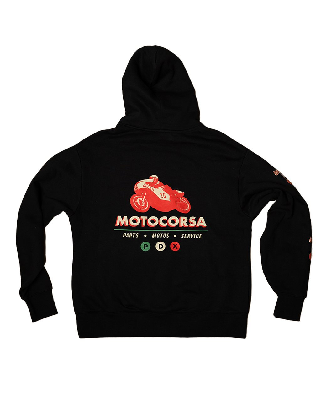 MotoCorsa Red Paul Heavyweight Hoodie